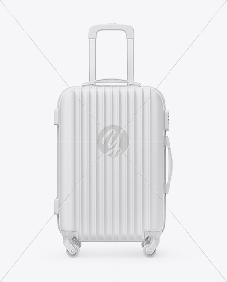 Travel Suitcase Mockup - Front View