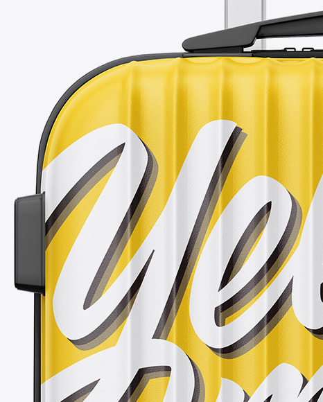 Travel Suitcase Mockup - Front View