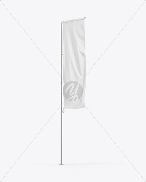 Vertical Sail Flag Mockup