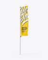 Vertical Sail Flag Mockup