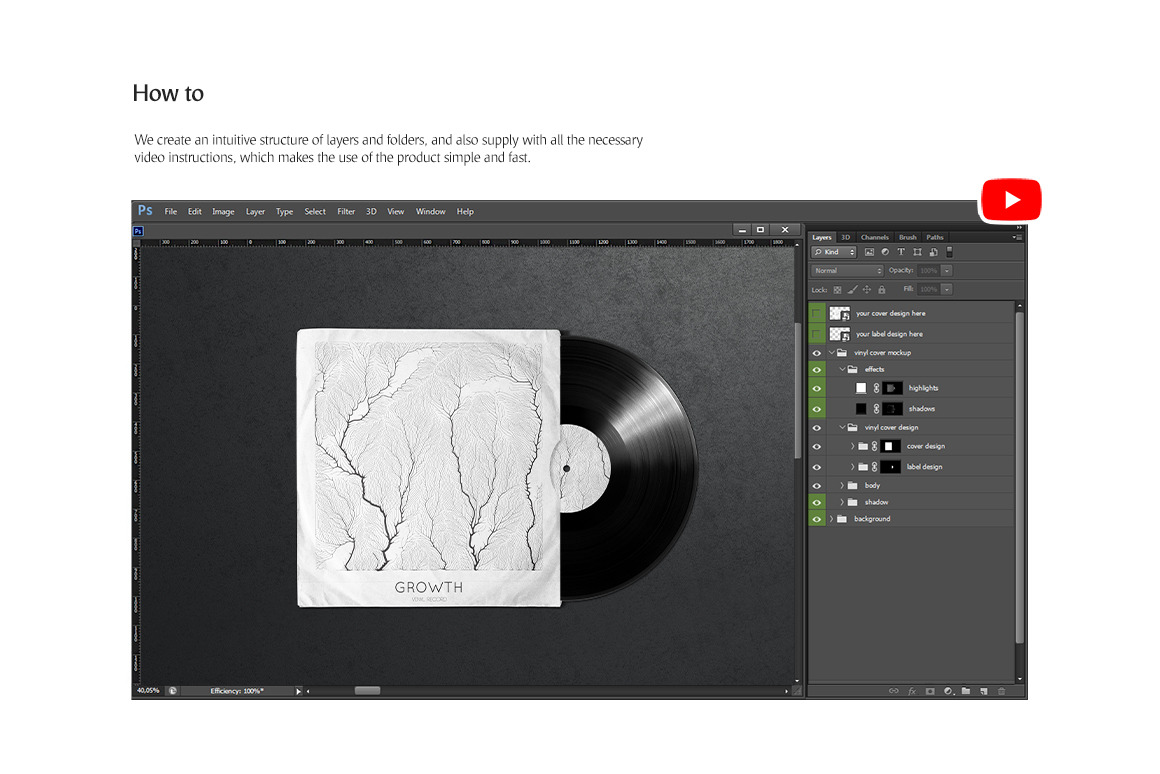 Vinyl Record Mockups Set Vinyl Record Mockups Set