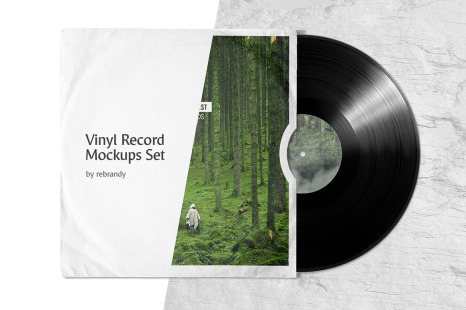 Vinyl Record Mockups Set - Vinyl