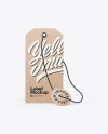 Kraft Label With Rope Mockup