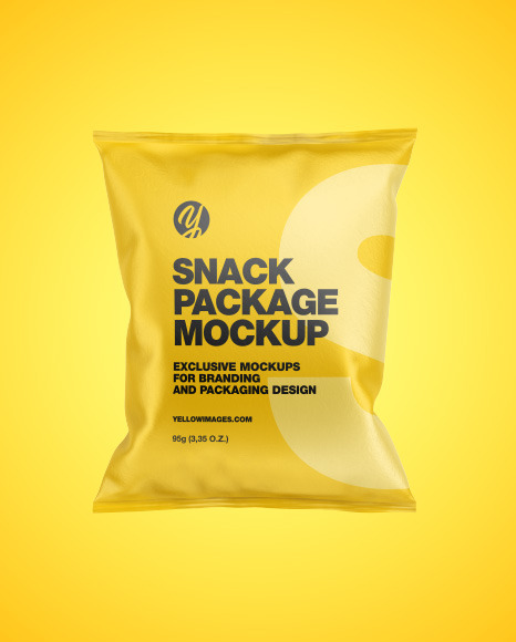 Paper Snack Package Mockup