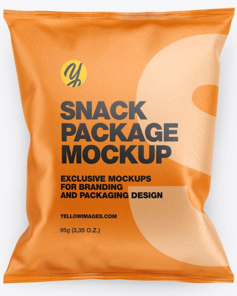 Paper Snack Package Mockup