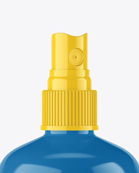 Glossy Spray Bottle Mockup