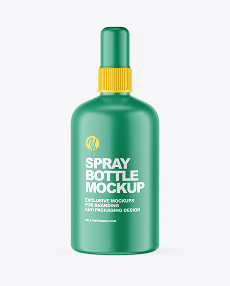 Matte Spray Bottle Mockup