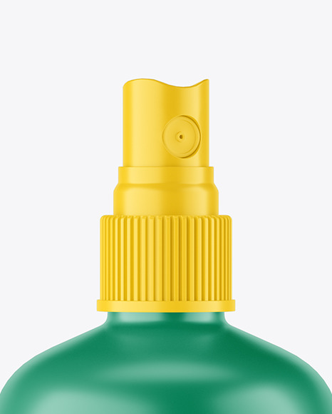 Matte Spray Bottle Mockup