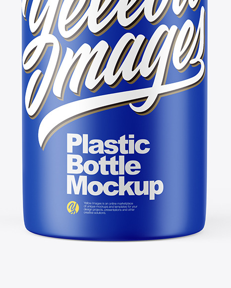 Matte Plastic Bottle Mockup