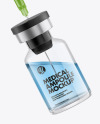 Medical Ampoule with Syringe Mockup