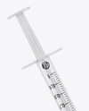 Medical Ampoule with Syringe Mockup