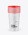 Matte Cups Mockup