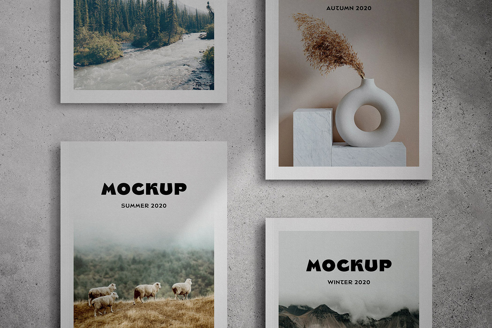 Magazine Cover Mockup Scenes