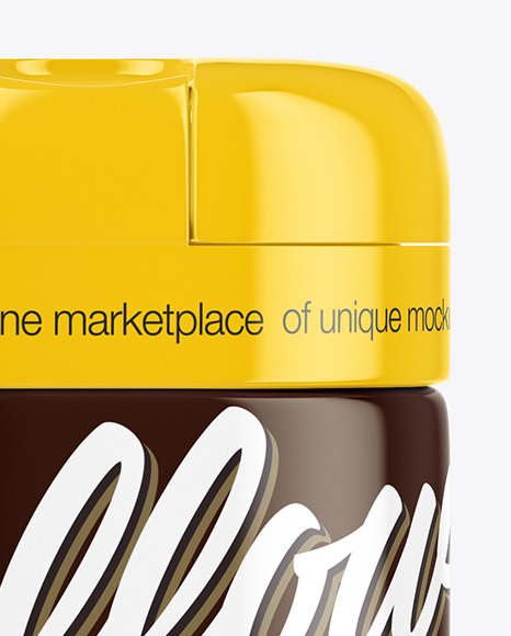 Glossy Coffee Jar Mockup