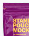 Stand-up Pouch with Gummies Mockup