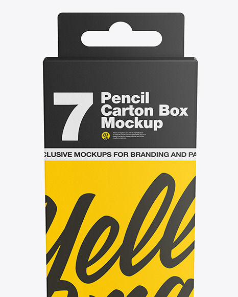 Pencil Box Mockup