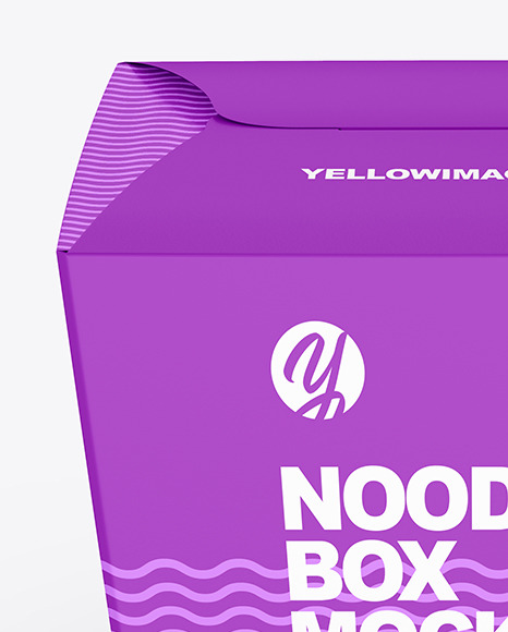 Matte Noodles Box Mockup