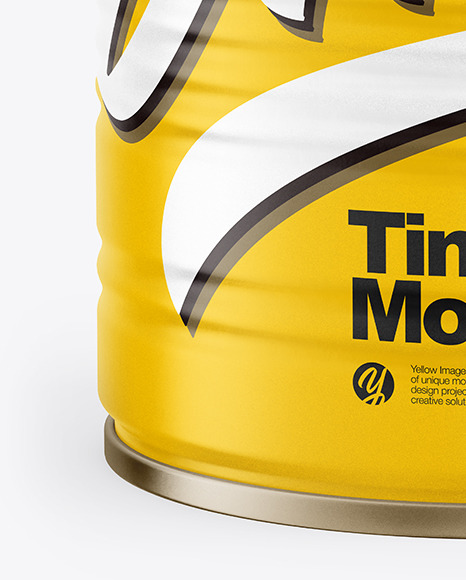 Matte Tin Can Mockup