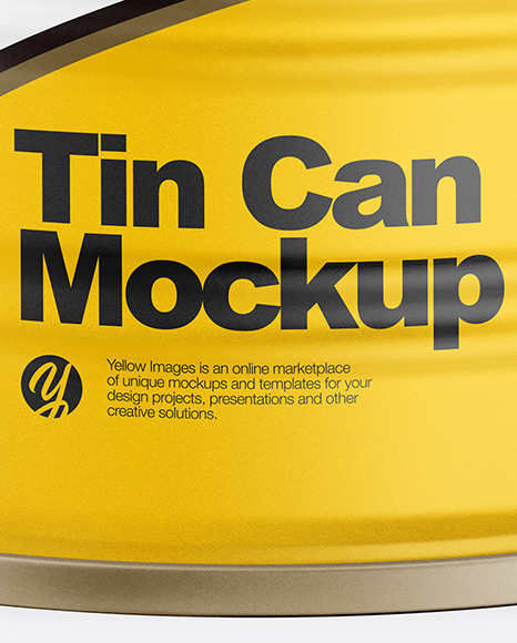 Matte Tin Can Mockup