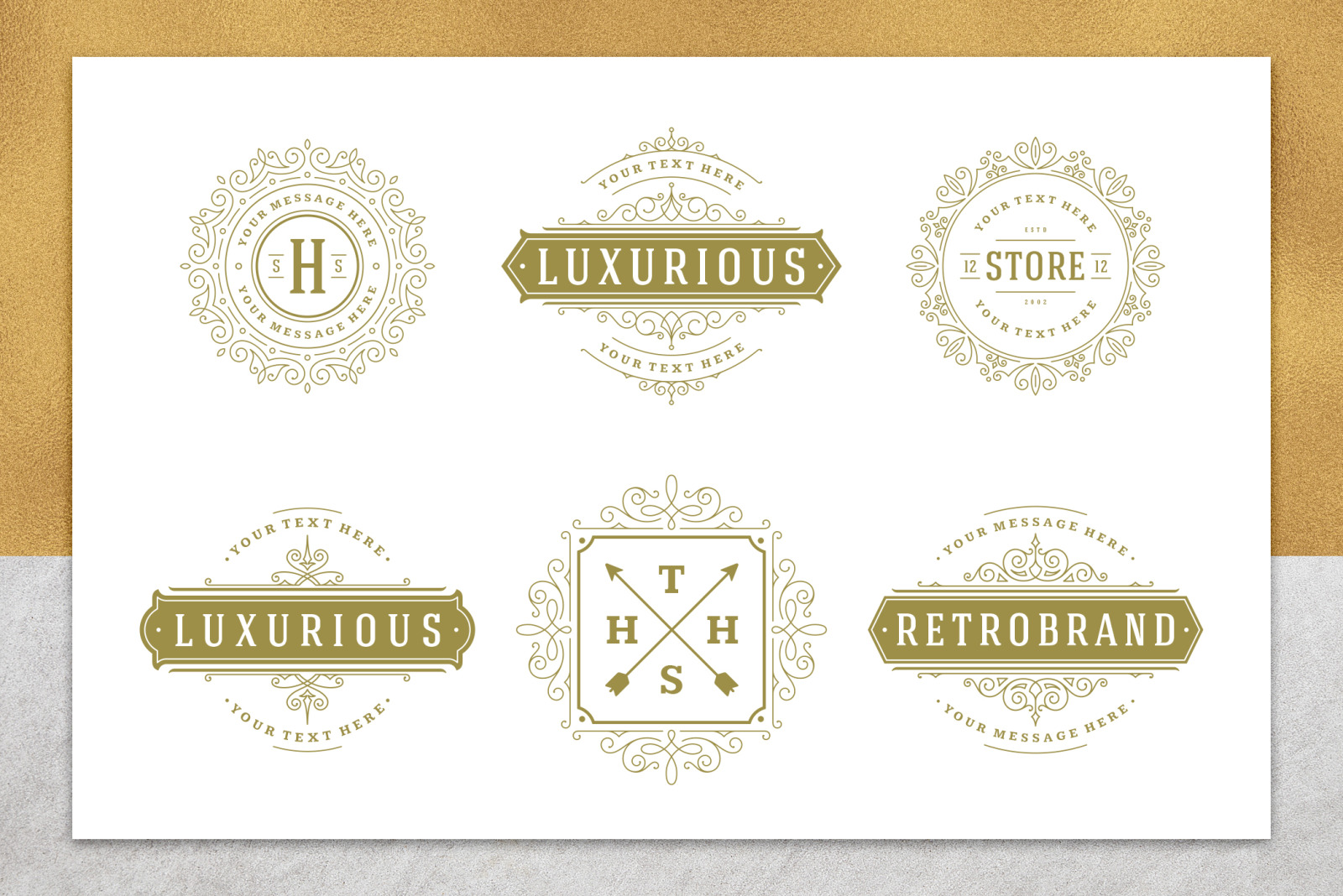 36 Luxury Ornament Logos