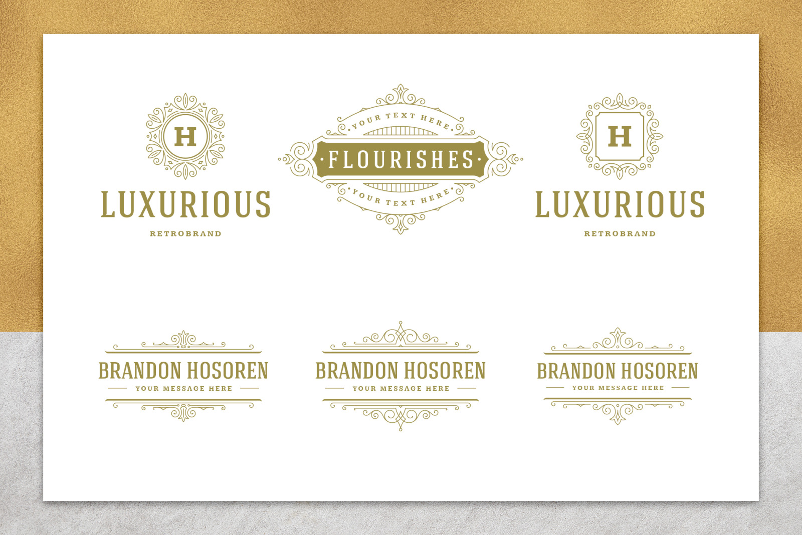 36 Luxury Ornament Logos