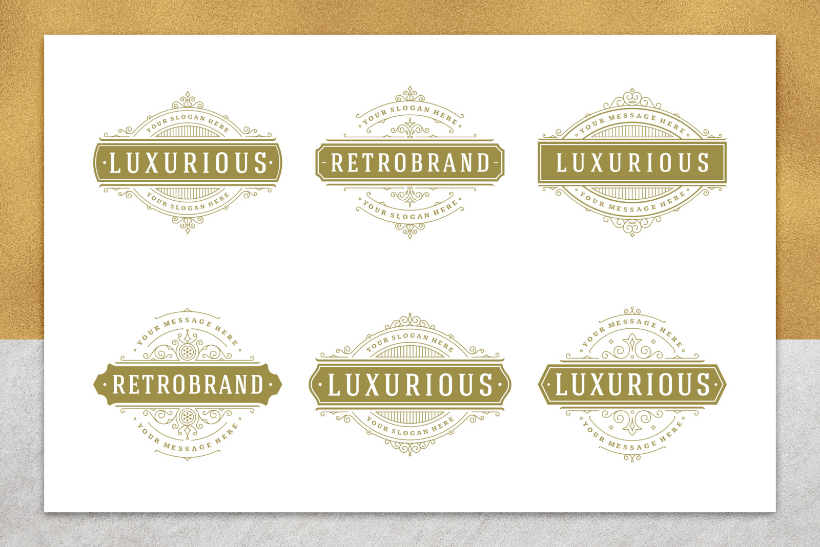 36 Luxury Ornament Logos