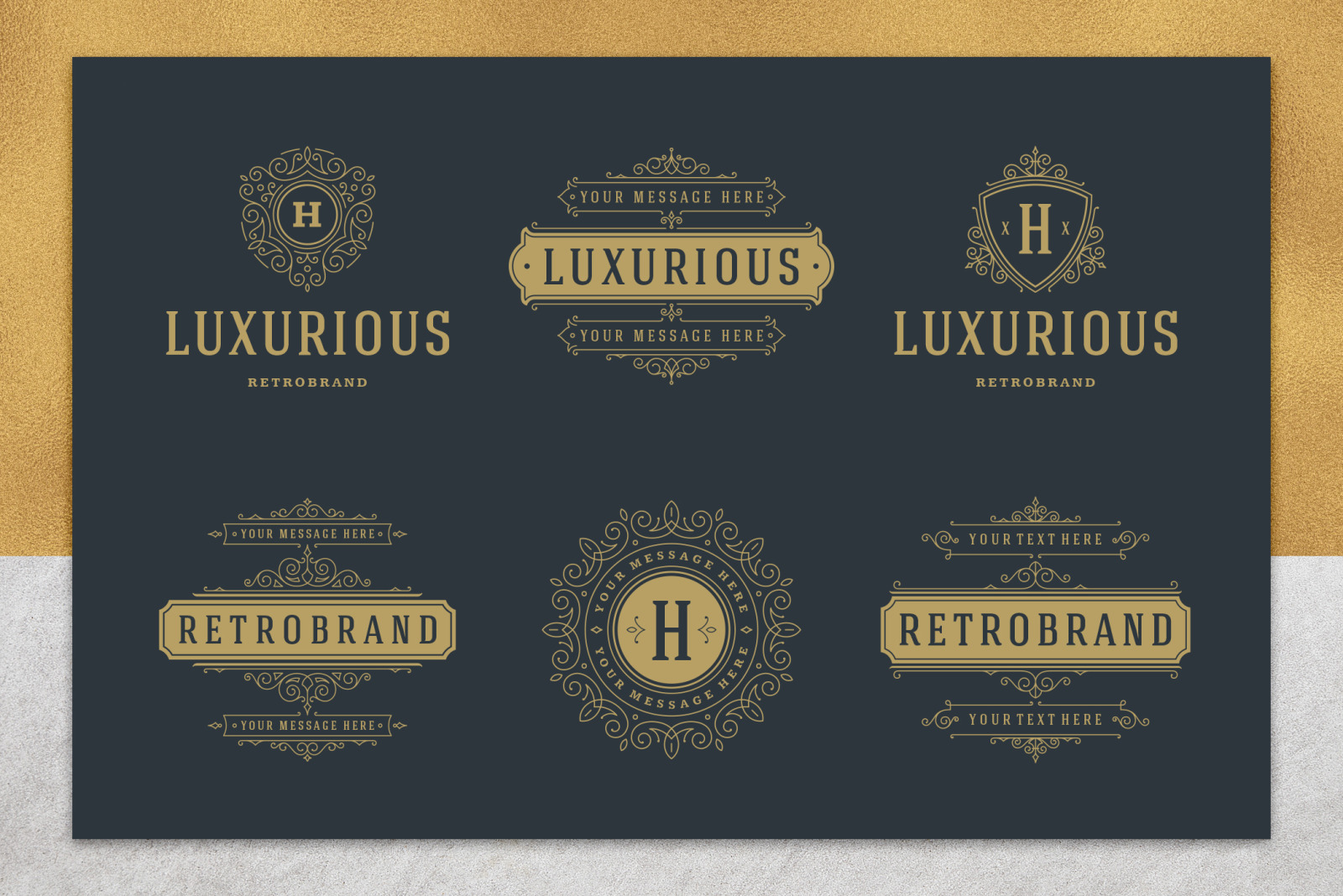 36 Luxury Ornament Logos