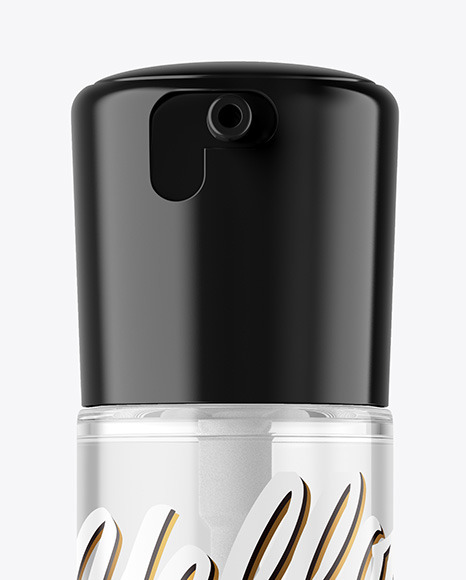 Clear Cosmetic Bottle Mockup