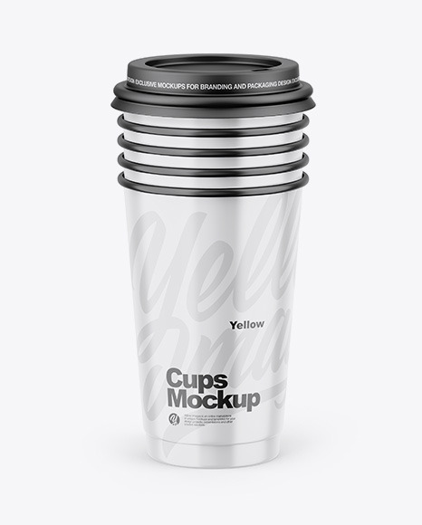 Glossy Cups Mockup