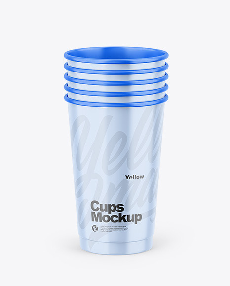 Glossy Cups Mockup