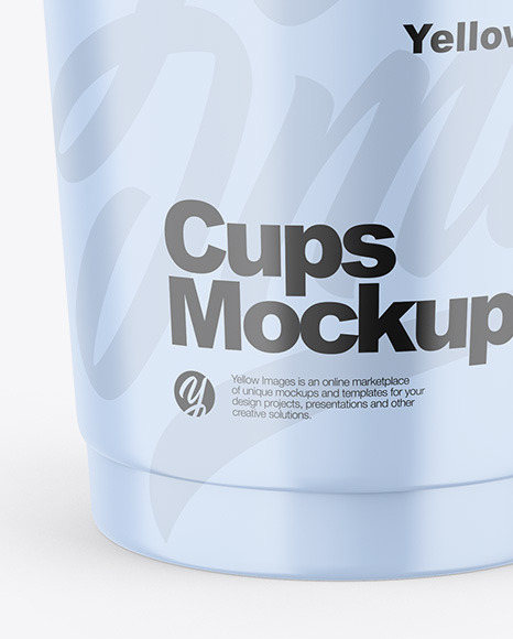 Glossy Cups Mockup