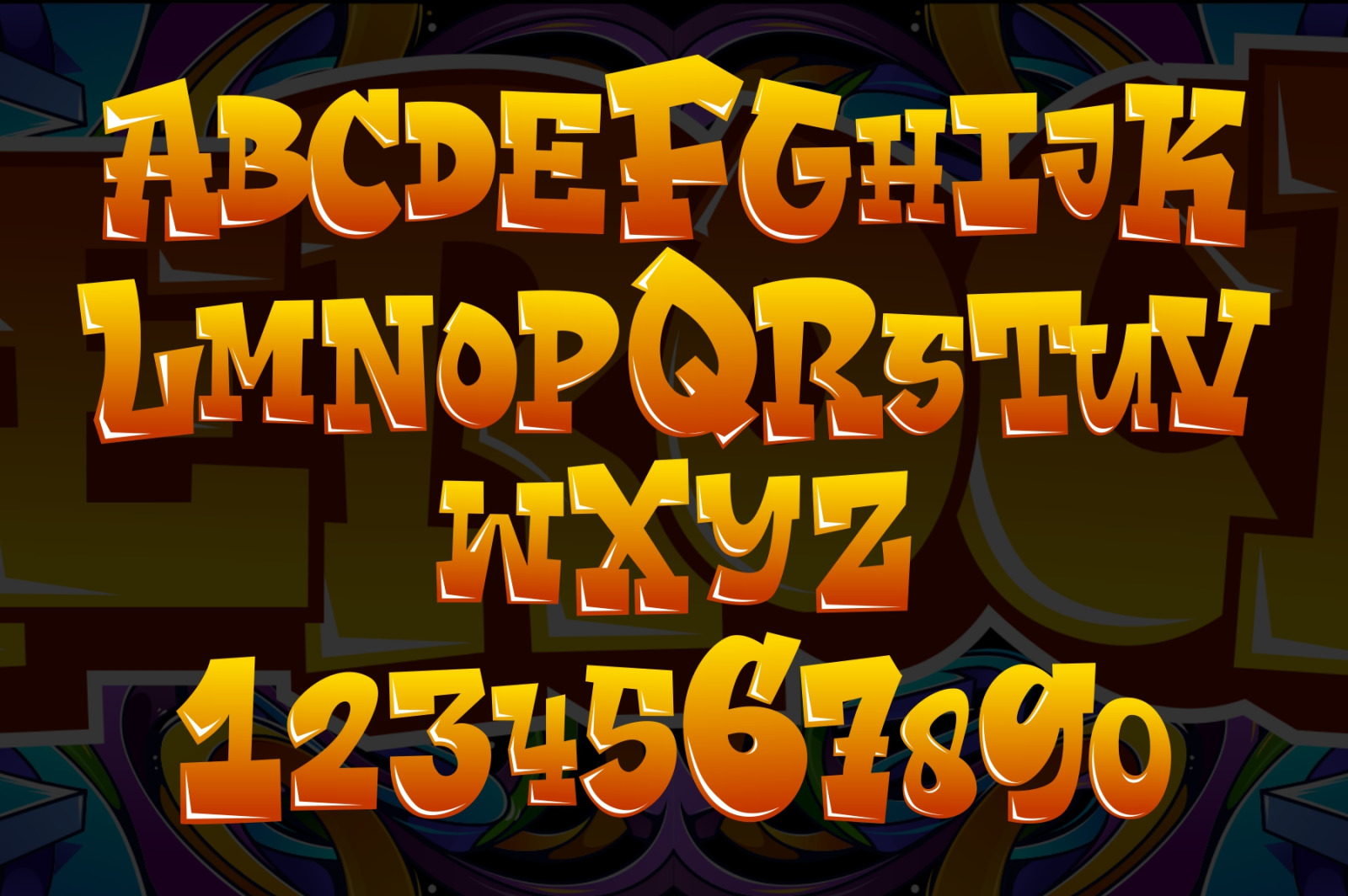 Aerock - Cube Graffiti Font