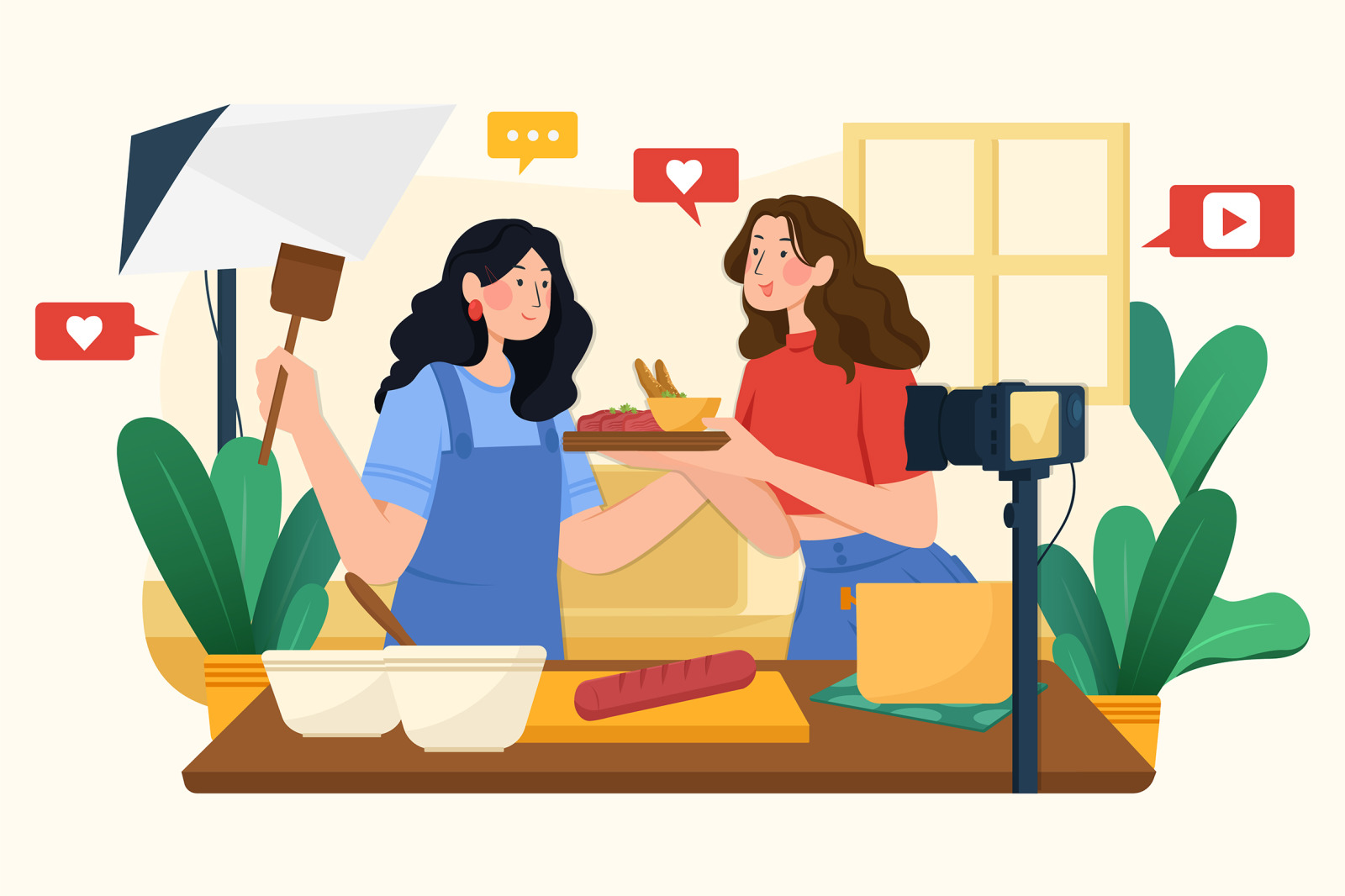 M138_Live Streaming Illustrations