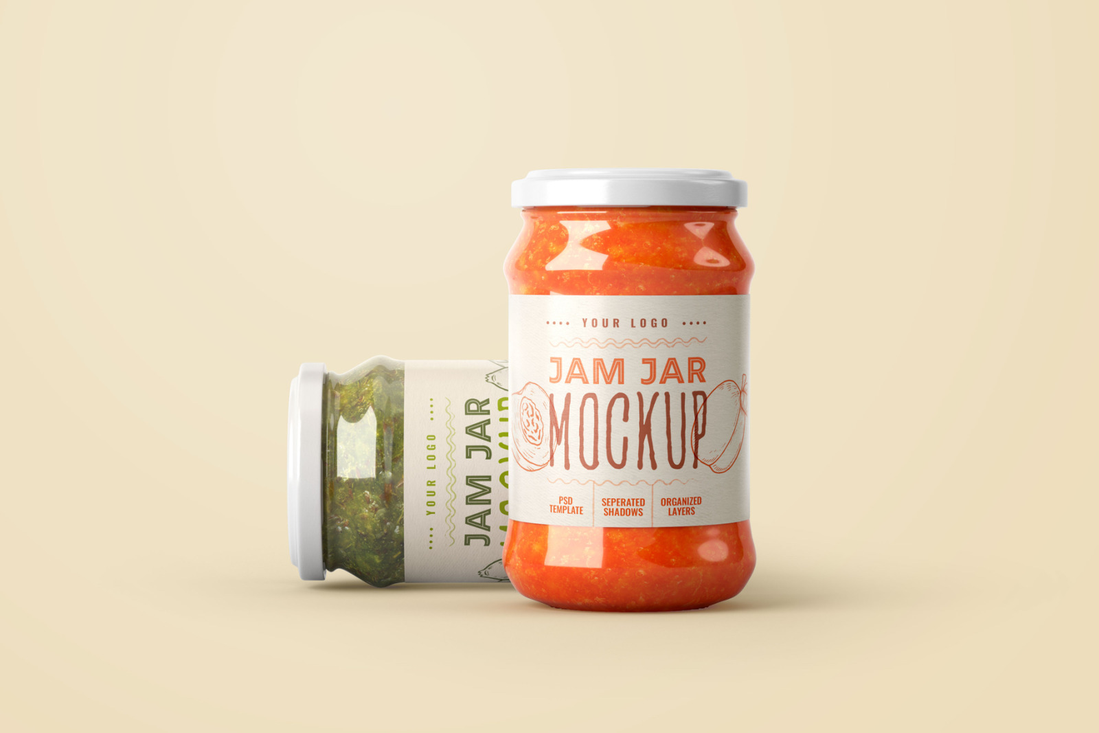 Jam Jar Mockup Set | Label Design