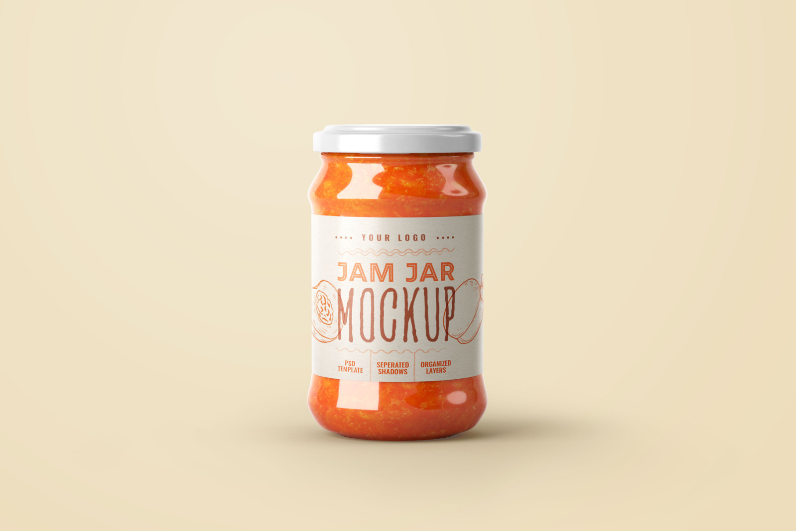 Jam Jar Mockup Set | Label Design