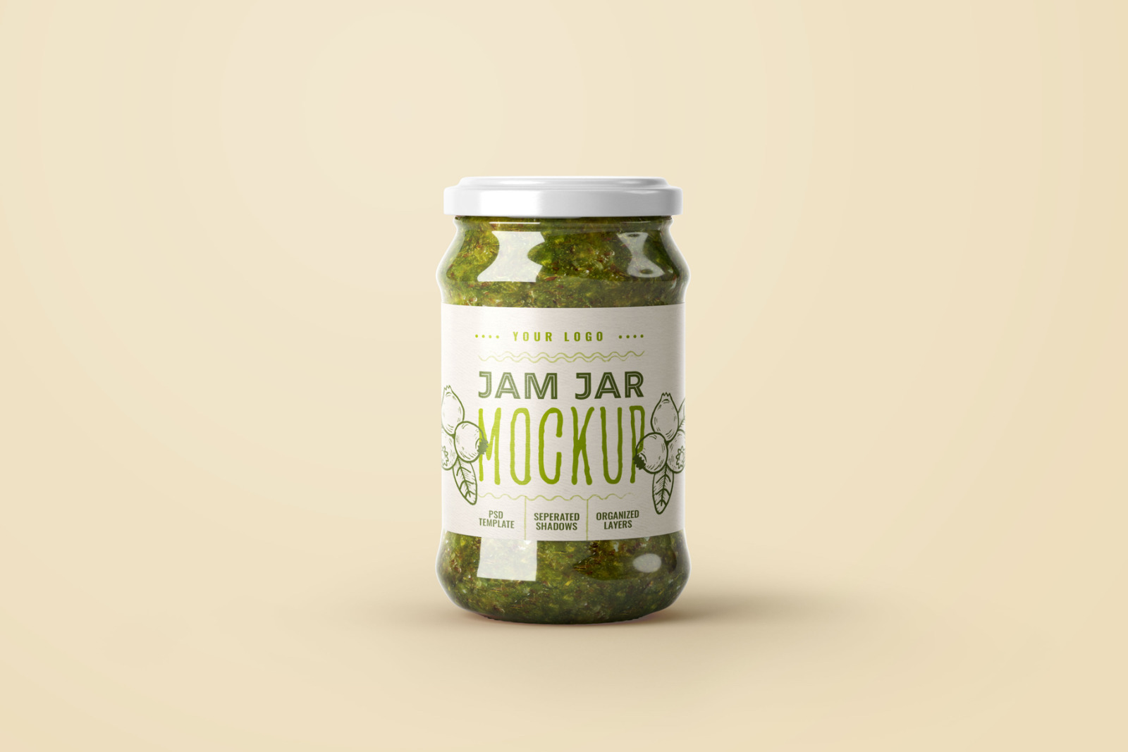 Jam Jar Mockup Set | Label Design