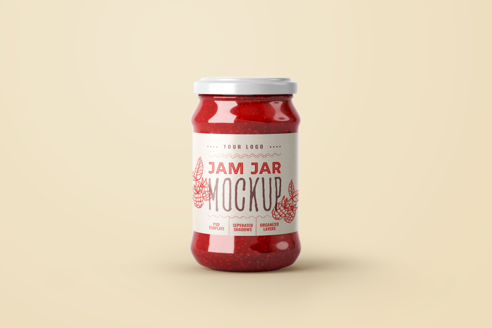 Jam Jar Mockup Set | Label Design