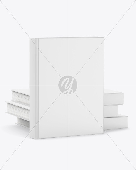 Hardcover Book w/ Matte Cover Mockup