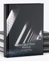 Hardcover Book w/ Matte Cover Mockup