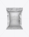 Metallic Snack Package Mockup - Front View