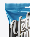 Metallic Snack Package Mockup - Front View