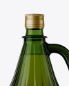 3L Green Glass Bottle With Handle Mockup 3L Green Glass Bottle With Handle Mockup