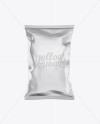 Metallic Snack Bag Mockup