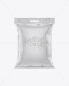 Glossy Snack Package Mockup - Front View