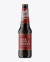 Dark Glass Beer Bottle Mockup