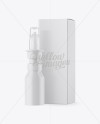 Nasal Spray Matte Plastic Bottle With Box Mockup