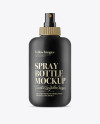 Matte Cosmetic Spray Bottle Mockup