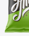 Matte Snack Package Mockup - Front View