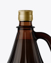 3L Amber Glass Bottle With Handle Mockup