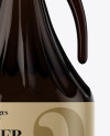 3L Amber Glass Bottle With Handle Mockup